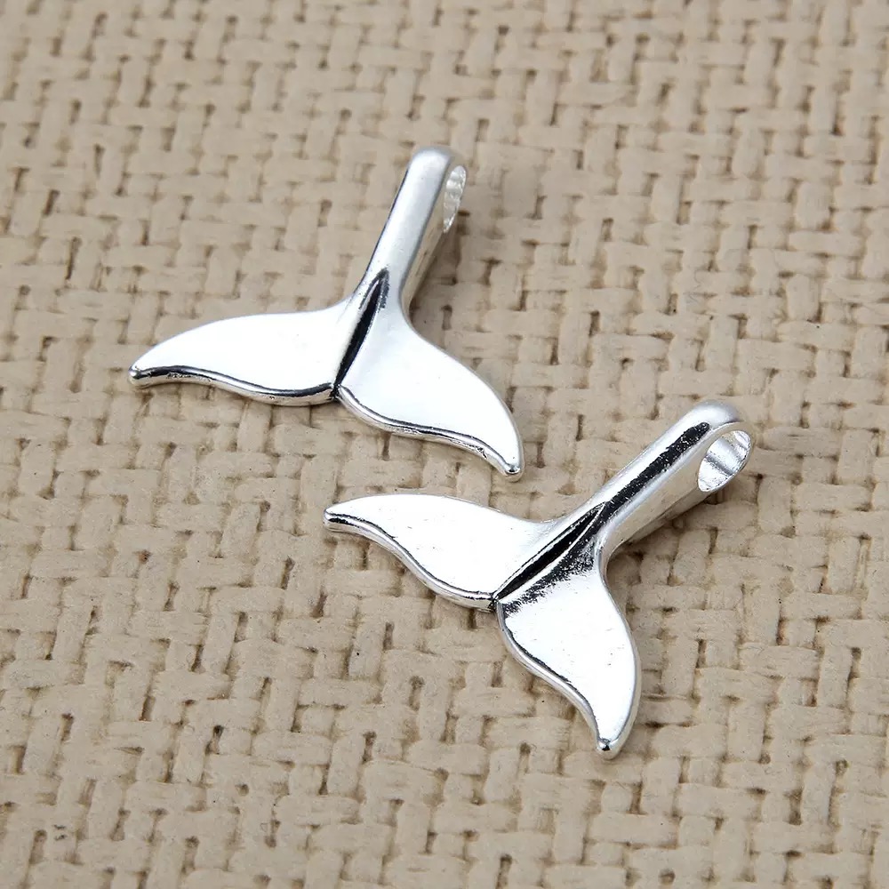 Vintage Fashion Blog - 5/10pcs antique silver plated whale tail