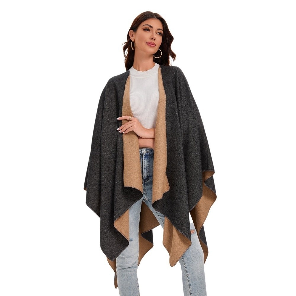 Vintage Fashion Rings For Women - Warm Coat Plaid Design Travel Shawl