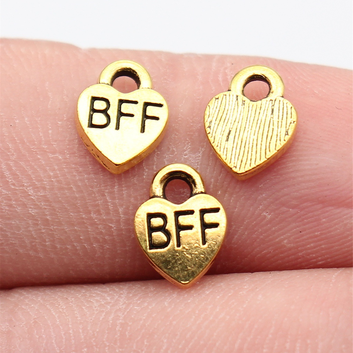 Vintage Fashion Blog - 40pcs 9.3x7mm Antique Gold Color Bff