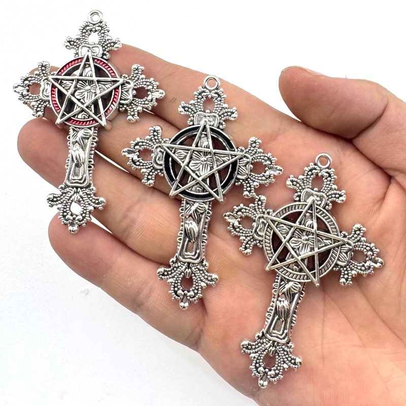 Vintage Fashion Blog - 2pcs 30x15mm Gothic Big Cross Star