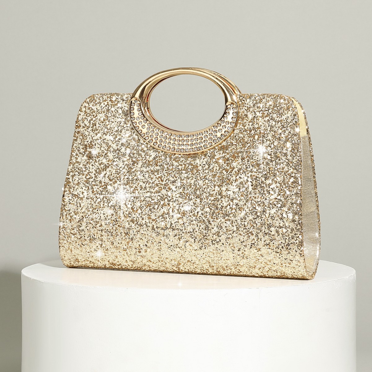 Vintage Fashion Rings For Women - Vintage big ring handbag texture glitter