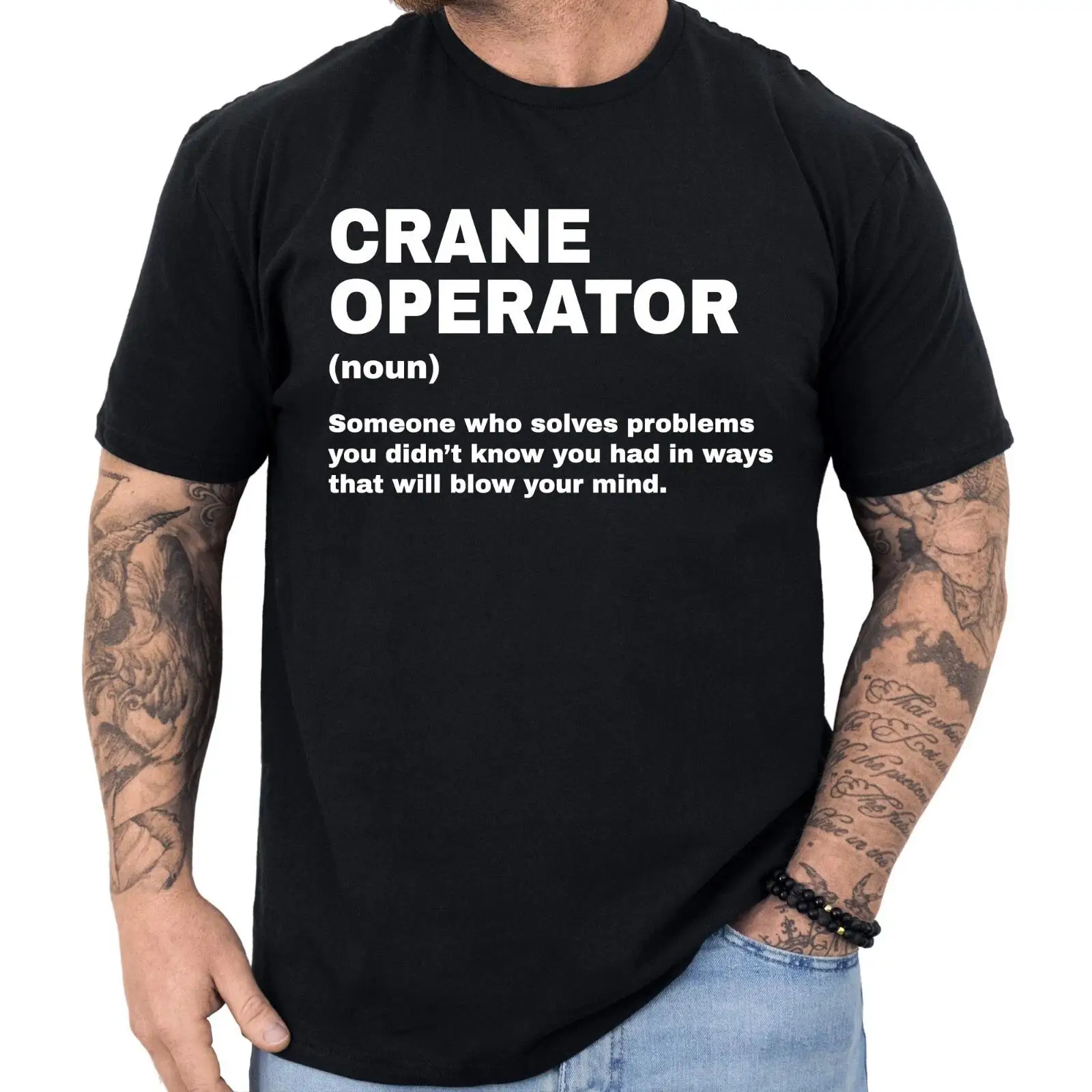 Vintage Fashion Definition - Crane Operator Definition T shirt Funny