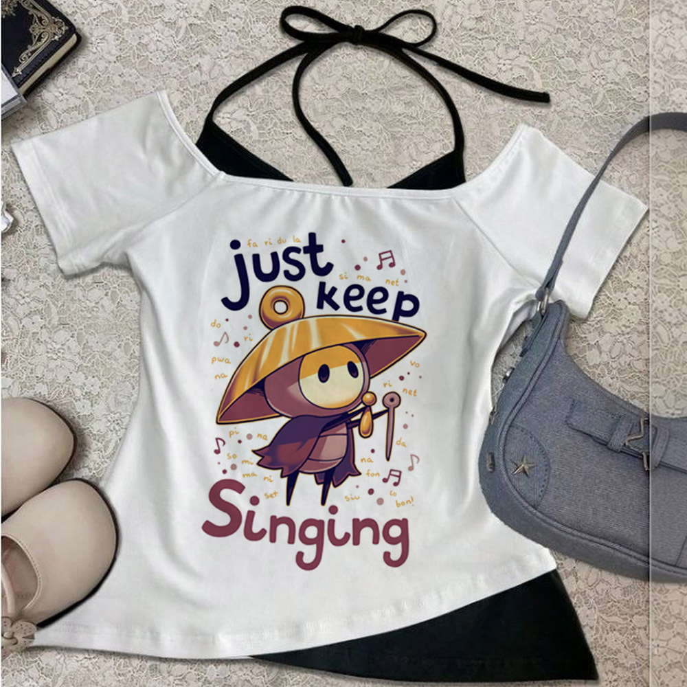 Hollow Knight cropped top fema - Vintage Fashion For Sale review and price