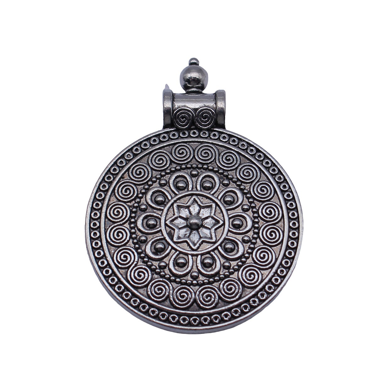 Boho Ethnic Mandala Pendant Fl - Vintage Fashion Blog review and price