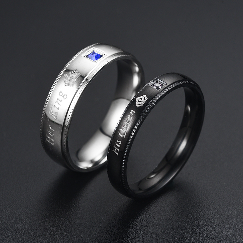 Simple Couple Titanium Steel R - Vintage Fashion Rings For Women review and price