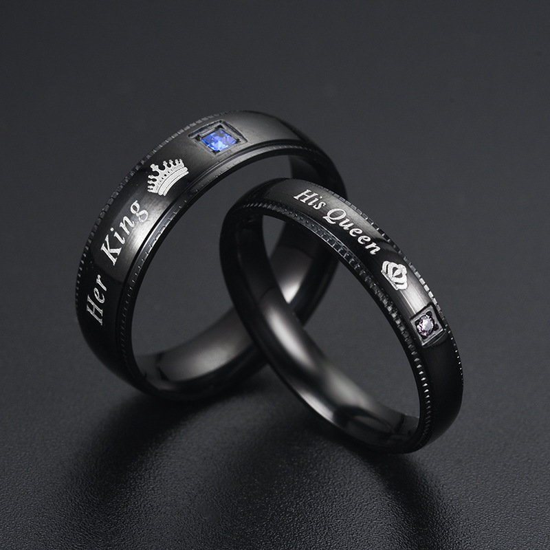 Simple Couple Titanium Steel R - Vintage Fashion Rings For Women review and price