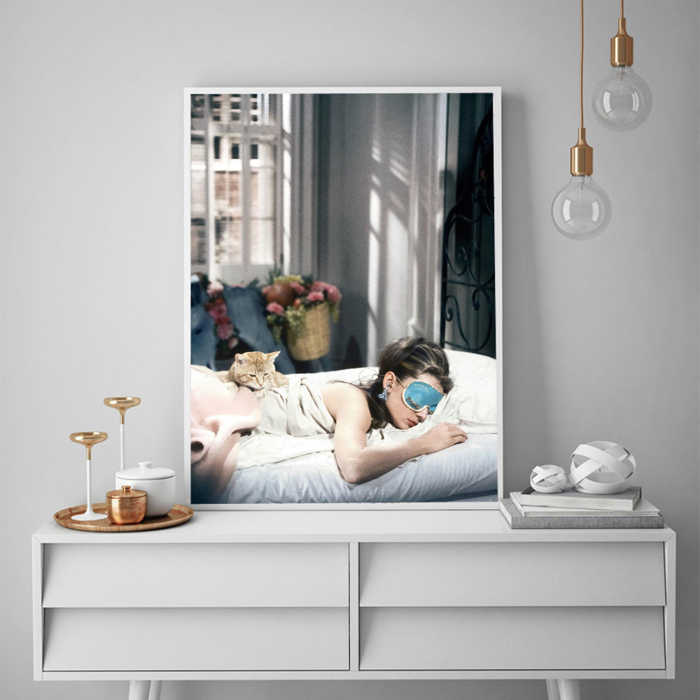 Audrey Hepburn Breakfast Poste - Vintage Fashion Vogue review and price