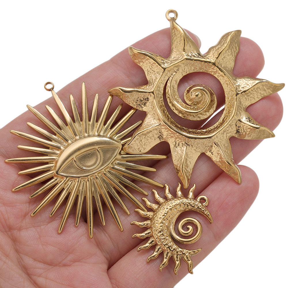 5pcs PVD Gold Charms Stainless - Vintage Fashion Earrings review and price