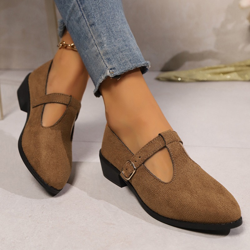 2025 Spring T-Strap Thick Heel - Vintage Fashion Rome review and price