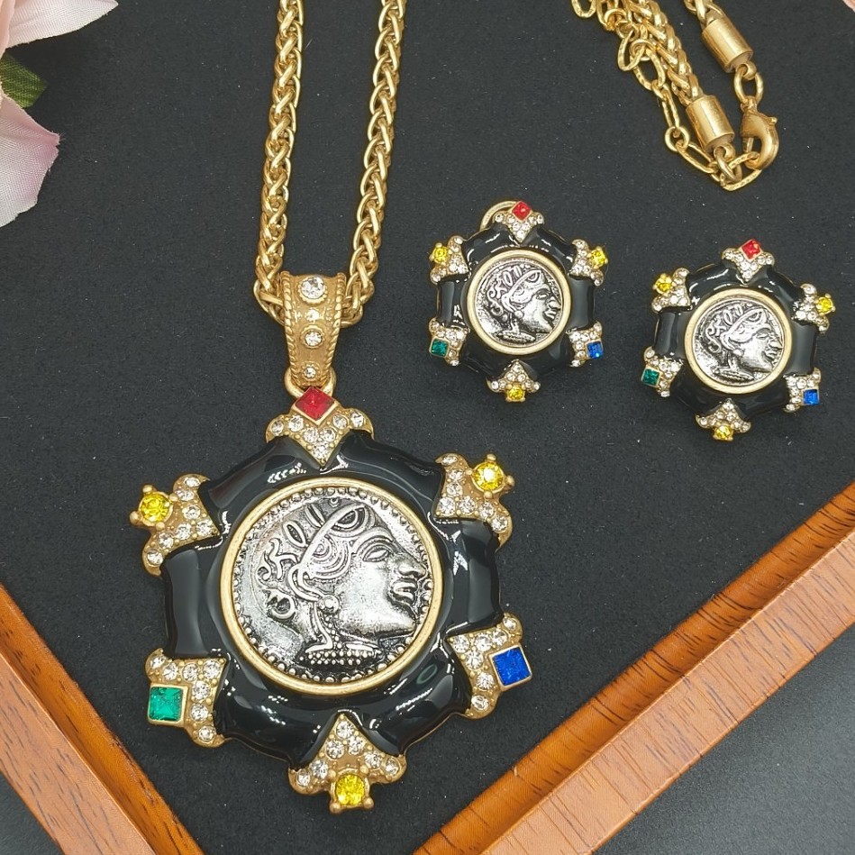 Set black  Bee pendant necklac - Vintage Fashion Rings For Women review and price