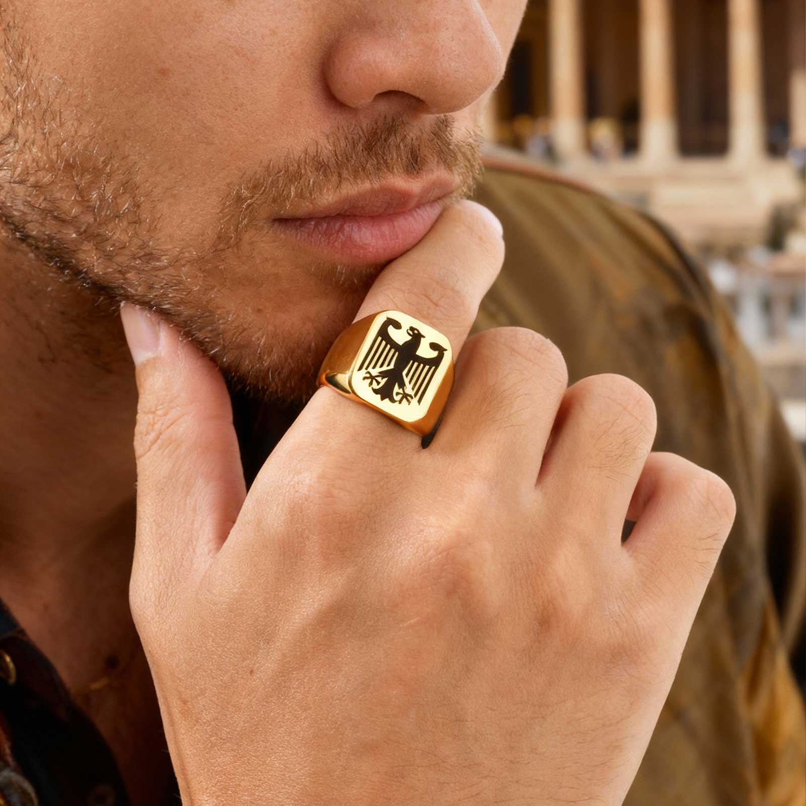 Custom Flying Hawk Eagle Ring  - Vintage Fashion Rings For Women review and price