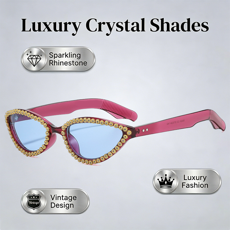 Retro Small Cat Eye Sunglasses - Vintage Fashion Club Photos review and price