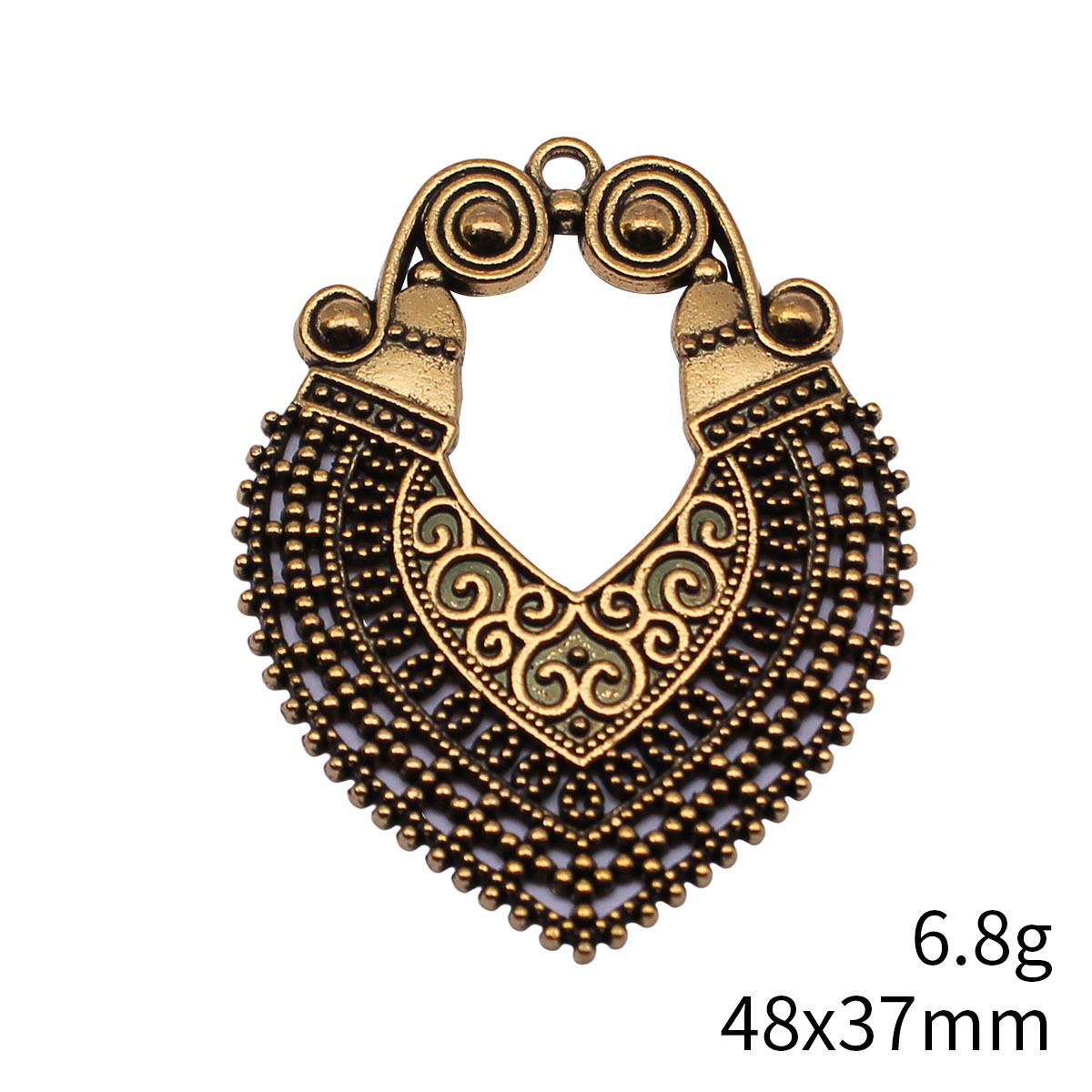 8pcs 48x37mm(1.89x1.46inch) 2  - Vintage Fashion Earrings review and price