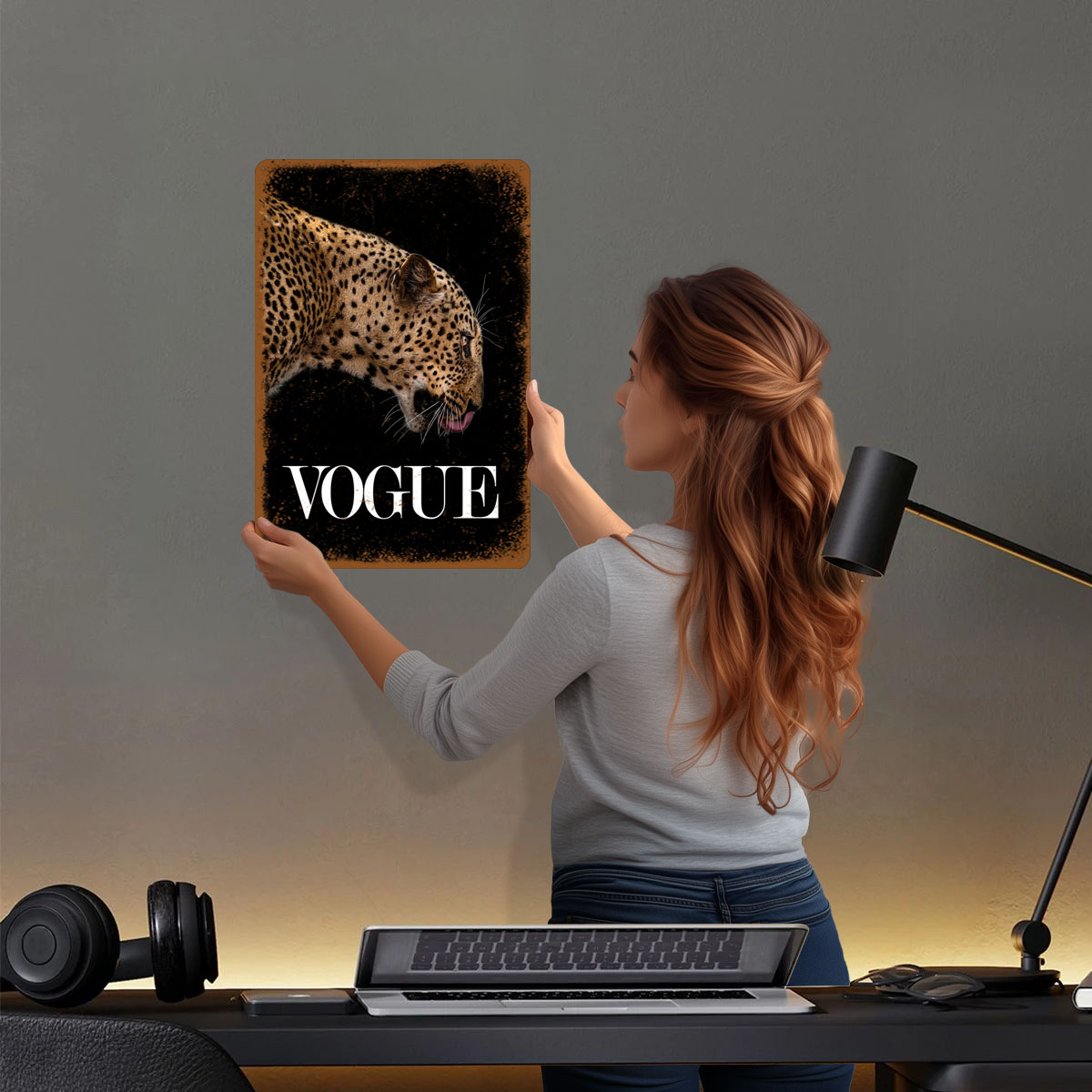 Vogue Fashion Poster Metal Sig - Vintage Fashion Vogue review and price
