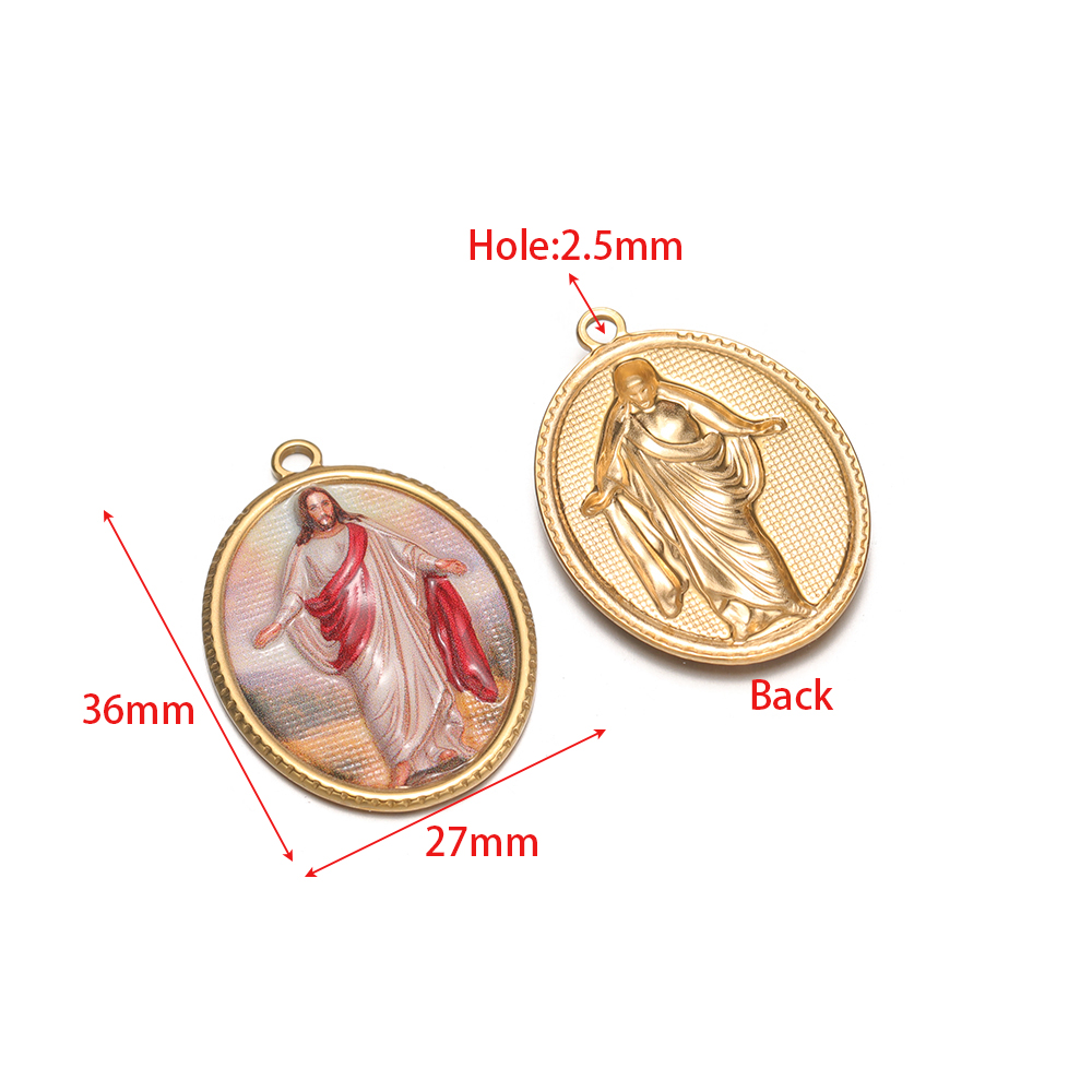 4Pcs Stainless Steel Oval Reli - Vintage Fashion Earrings review and price